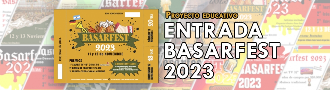 Diseño de entradas para el Basarfest